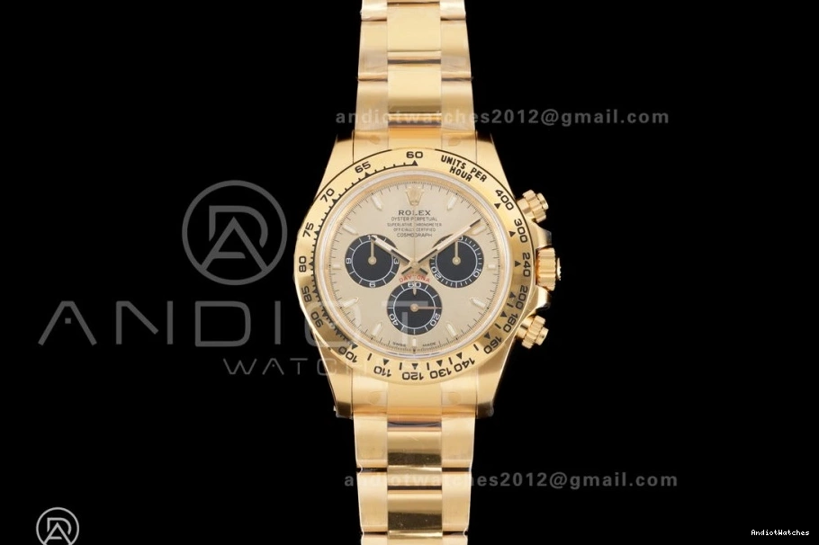 126508 Sub-dial Bracelet Edition On Packable 1:1 Weight 796 Oyster Gain Best DD VSF Black Dial YG Daytona 0730
